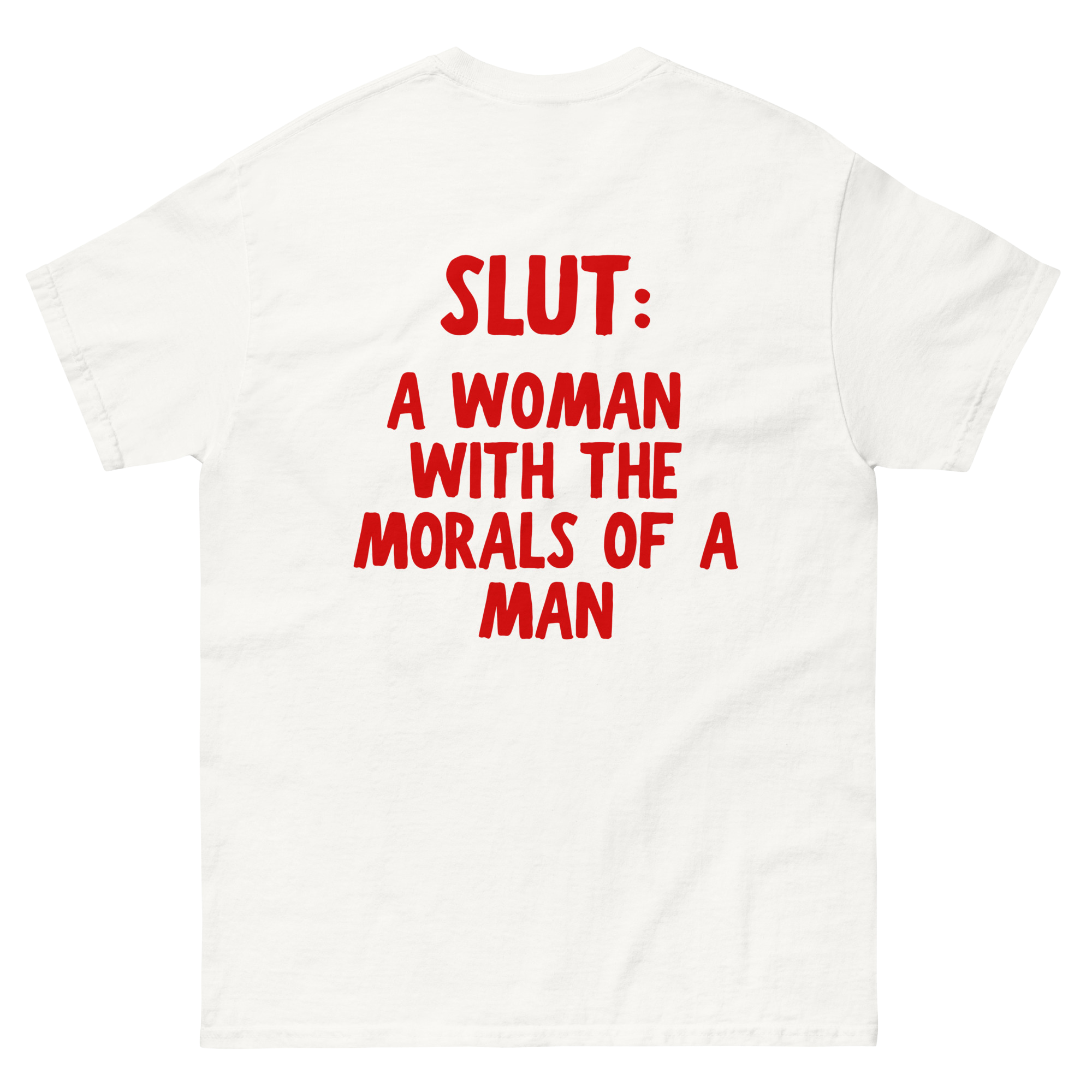 "Slut:" Unisex classic tee
