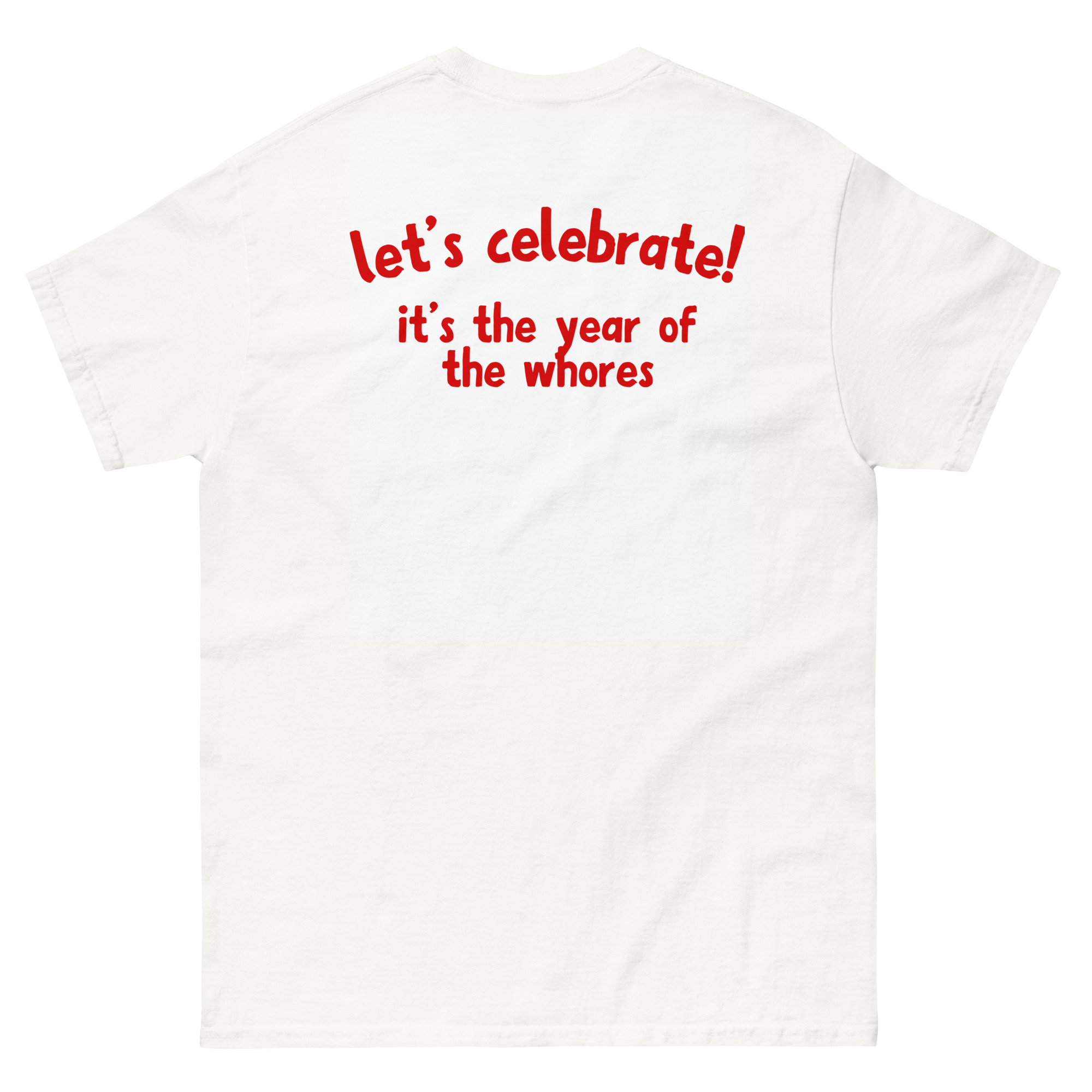 "Let's celebrate" Unisex classic tee