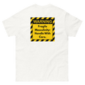 "Warning" Unisex classic tee